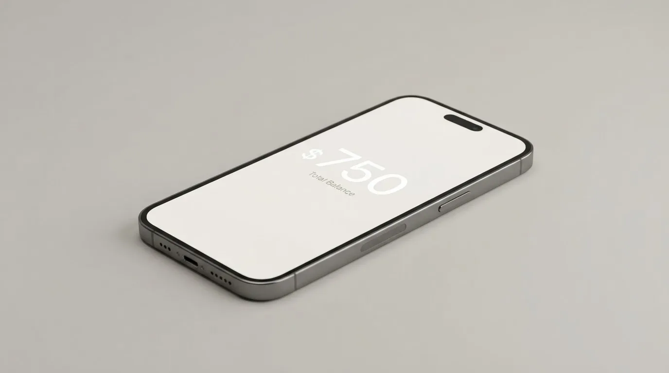 A phone showing a stablecoin transfer screen