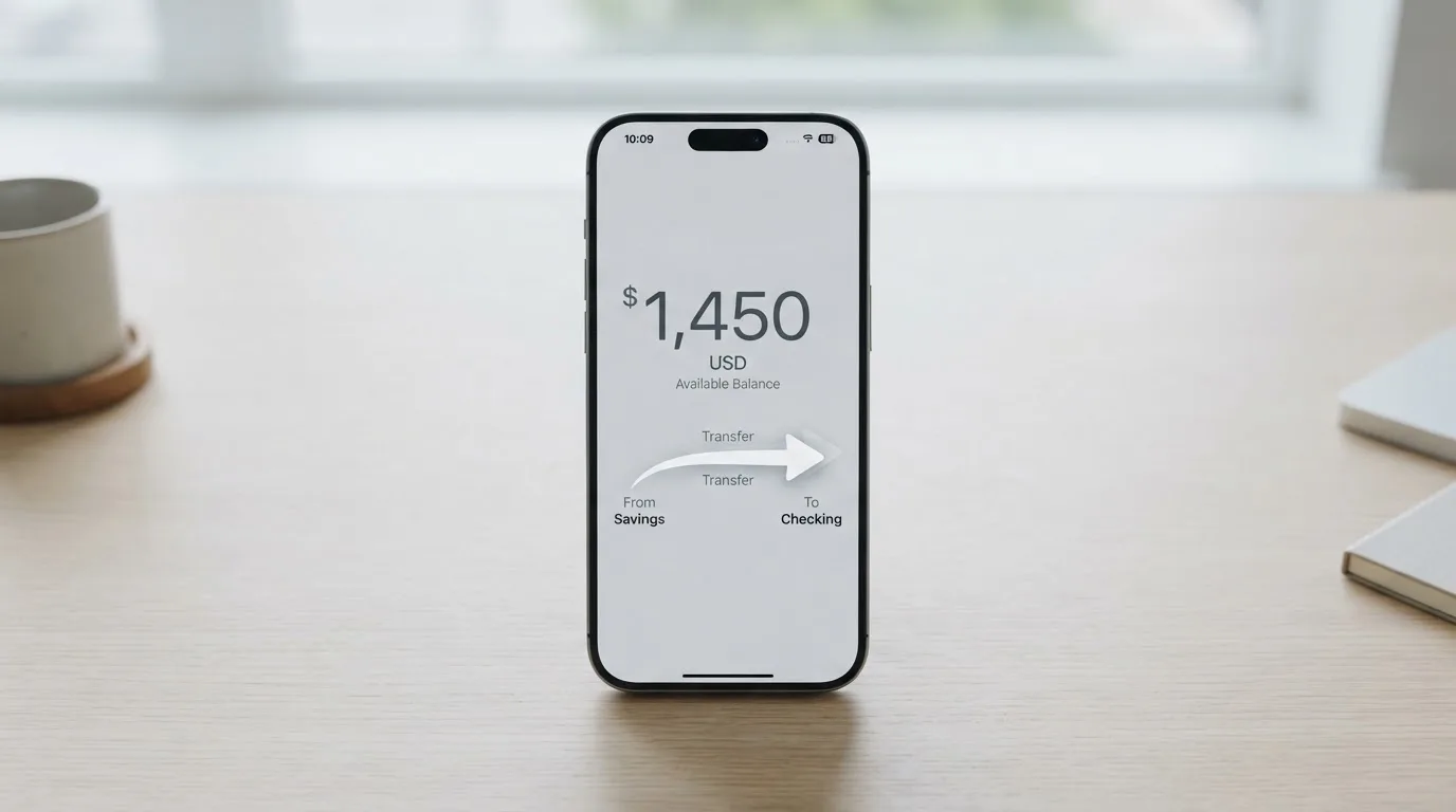A phone showing a stablecoin transfer screen