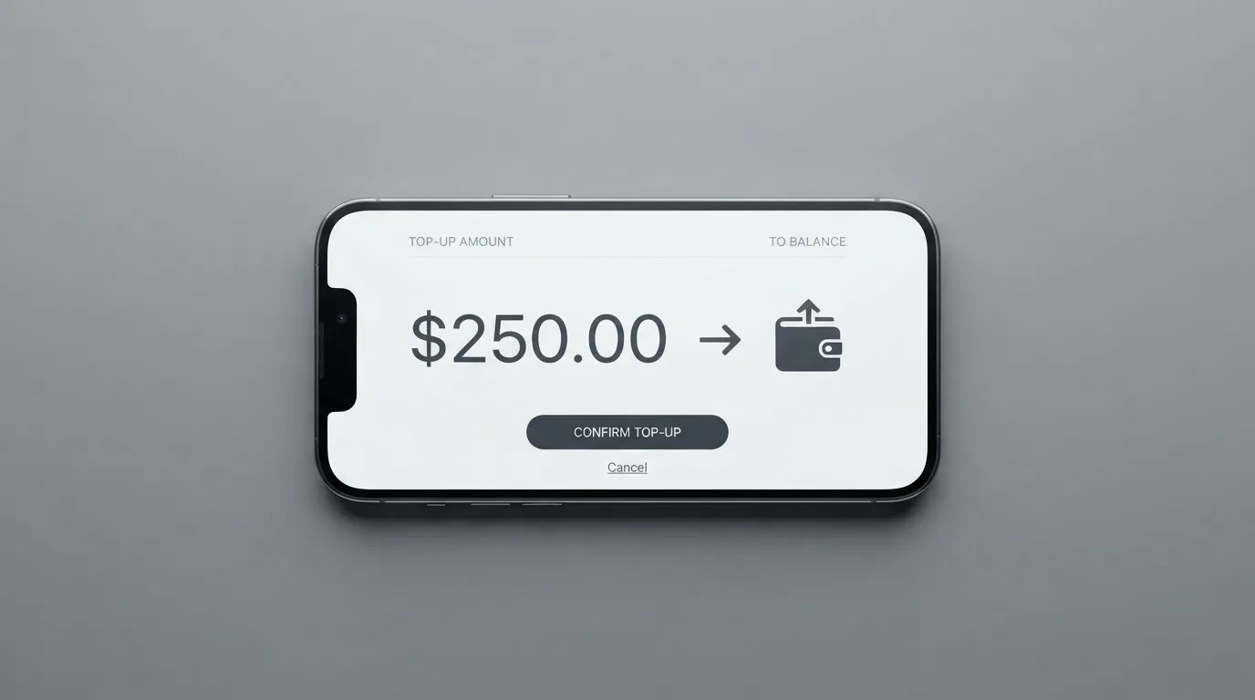 A phone showing a stablecoin transfer screen