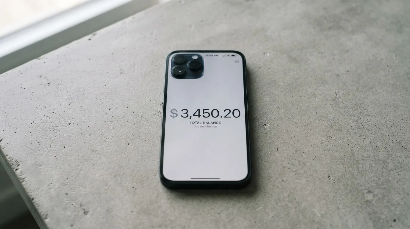 A phone showing a stablecoin transfer screen