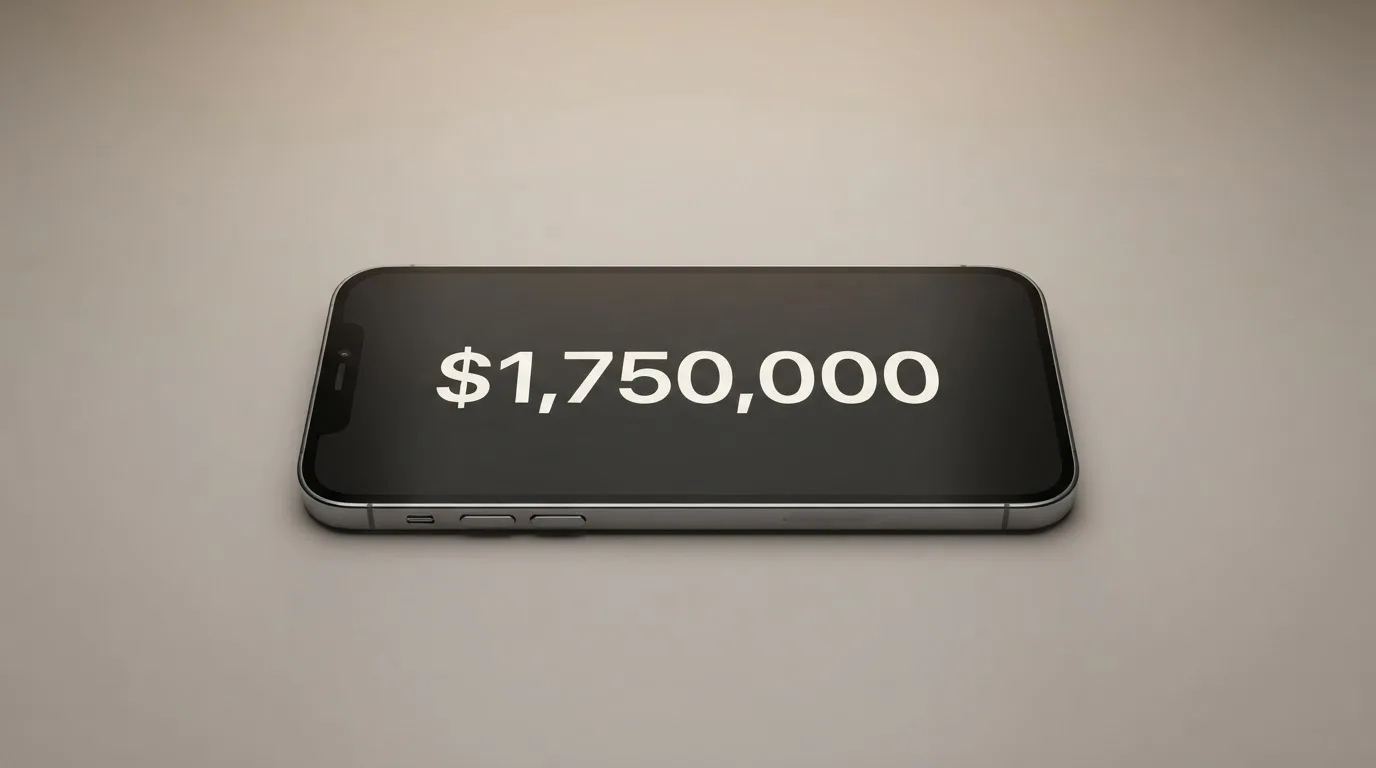A phone showing a stablecoin transfer screen